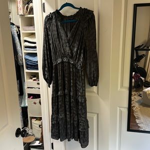 Grey midi dress